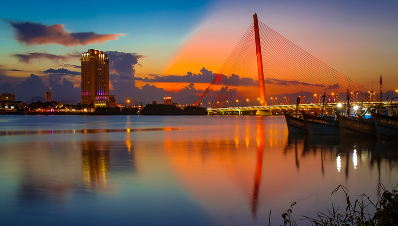 Tran Thi Ly Bridge - The beautiful cable -stayed suspension bridge of Vietnam